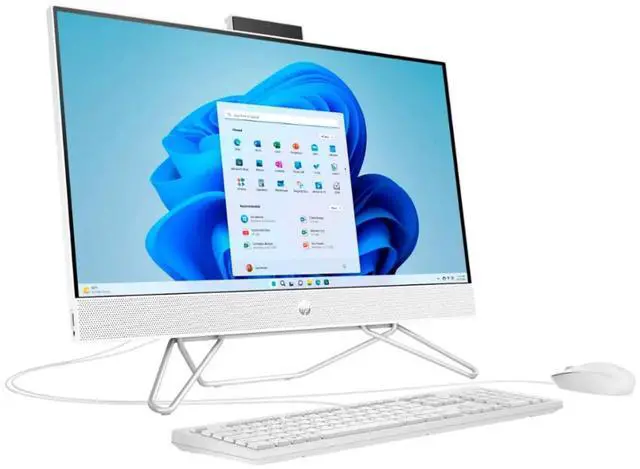 Alt view image 2 of 6 - HP 24-cb1124 23.8" FHD Touch Intel Core i3-1215U 1.2 GHz up to 4.4 GHz 8GB DDR4 512GB PCIe NVMe M.2 SSD Intel UHD Graphics Windows 11 Home All-in-One Desktop, White - 8L9D0AA