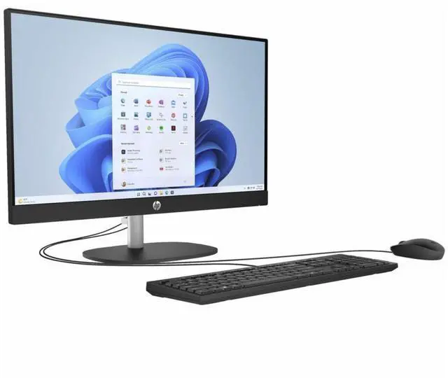 Alt view image 2 of 3 - HP 24-CR0000A 23.8" FHD IPS AMD Athlon Gold 7220U 2.4 GHz up to 3.7 GHz 8GB RAM 256GB SSD AMD Radeon Graphics Windows 11 Home All-in-One Desktop, Black - 947R4AV-V002