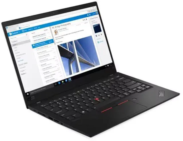 Alt view image 3 of 6 - Lenovo ThinkPad X1 Carbon 7th 14.0" FHD IPS Intel Core i5-8365U 1.6 GHz 8GB DDR4 256GB SSD Intel UHD Graphics Backlit KB, Windows 11 Pro Laptop, Black - Minor Scratches and Dents