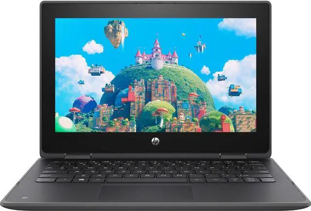 Alt view image 3 of 6 - HP ProBook x360 11 G6 EE 11.6" Intel Core i3-10110Y 1GHz up to 4GHz 8GB LPDDR3 128GB SSD Intel UHD Graphics Windows 11 Pro Laptop, Black - 7QT12AV-I001