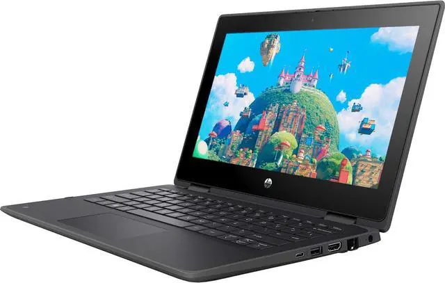 Alt view image 4 of 6 - HP ProBook x360 11 G6 EE 11.6" Intel Core i3-10110Y 1GHz up to 4GHz 8GB LPDDR3 128GB SSD Intel UHD Graphics Windows 11 Pro Laptop, Black - 7QT12AV-I001