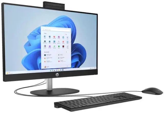 Alt view image 3 of 4 - HP 24-CR0000I 23.8" FHD IPS Intel Core i3-1315U 1.2 GHz up to 4.5 GHz 16GB DDR4 256GB SSD Intel UHD Graphics Windows 11 Home All-in-One Desktop, Black - 945Z6AV-V002