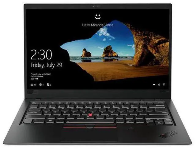 Main image of Lenovo ThinkPad X1 Carbon (6th Gen) 14.0" FHD Intel Core i7-8650U 1.9GHz up to 4.2GHz 16GB 512GB SSD Intel HD Graphics 620 Windows 11 Pro Laptop, Black - 20KGS9QE00-I010
