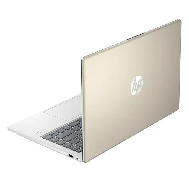 Alt view image 4 of 5 - HP 14z-em000 14" AMD Athlon Silver 7120U 2.4 GHz up to 3.5 GHz 8GB DDR4 256GB PCIe NVMe M.2 SSD AMD Radeon Graphics Windows 11 Home Laptop, Gold - 78F83AV-I240