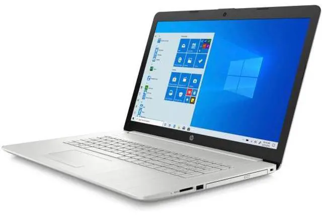 Alt view image 2 of 5 - HP 17-by4083st 17.3" Intel Core i3-1115G4 3.0 GHz up to 4.1 GHz 8GB DDR4 128GB PCIe NVMe TLC M.2 SSD 1TB HDD Intel UHD Graphics  Windows 11 Home Laptop, Silver - 446R8UA