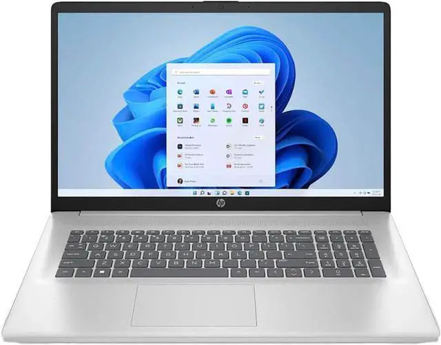 Alt view image 4 of 5 - HP 17-cn2123nr 17.3" HD+ Touch Intel Core i3-1215U 3.30 GHz up to 4.40 GHz 12GB DDR4-3200 512GB SSD Intel UHD Graphics Windows 11 Home Laptop, Silver - 8S0F1UA