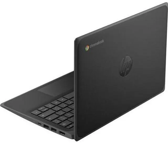 Alt view image 4 of 5 - HP Fortis G10 Chromebook 11.6" Intel Processor N100 0.7 GHz up to 3.4 GHz 4GB RAM 32GB eMMC Intel UHD Graphics ChromeOS Laptop, Black - Minor Scratches and Dents