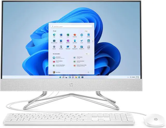 Main image of HP 24-DF1046 23.8" FHD Intel Core i3-1115G4 3.0 GHz up to 4.1 GHz 8GB DDR4 256GB PCIe NVMe M.2 SSD Intel UHD Windows 11 Home All-in-One Desktop, White, Minor Scratches and Dents