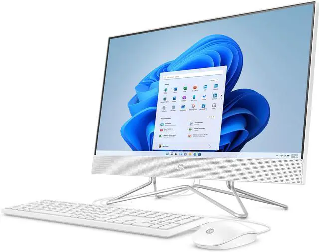 Alt view image 2 of 6 - HP 24-DF1046 23.8" FHD Intel Core i3-1115G4 3.0 GHz up to 4.1 GHz 8GB DDR4 256GB PCIe NVMe M.2 SSD Intel UHD Windows 11 Home All-in-One Desktop, White, Minor Scratches and Dents