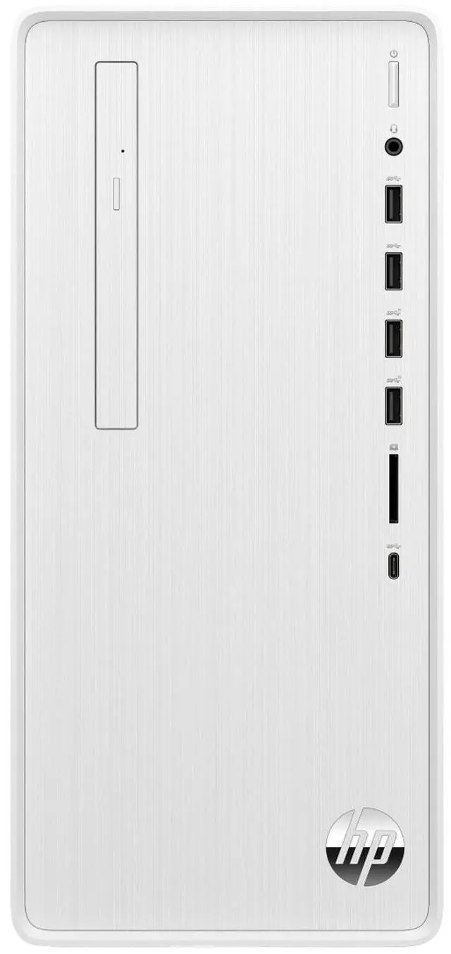 Main image of HP Pavilion TP01-3025t Intel Core i5-12400 2.5 GHz up to 4.4 GHz 8GB DDR4 512GB SSD 1TB HDD Intel UHD Graphics 730 Windows 11 Home Desktop, White, Minor Scratches and Dents