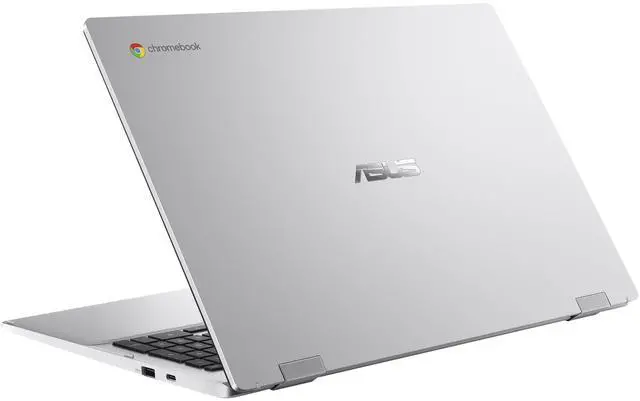 Alt view image 5 of 6 - ASUS Chromebook CX1 15.6" FHD Intel Celeron N4500 1.1 GHz up to 2.8 GHz 4GB RAM 64GB eMMC Intel UHD Graphics ChromeOS Laptop, Silver - CX1500CKA-DH44F