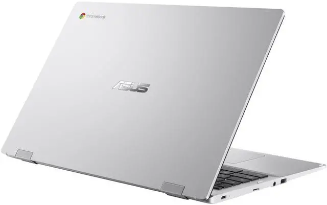Alt view image 6 of 6 - ASUS Chromebook CX1 15.6" FHD Intel Celeron N4500 1.1 GHz up to 2.8 GHz 4GB RAM 64GB eMMC Intel UHD Graphics ChromeOS Laptop, Silver - CX1500CKA-DH44F