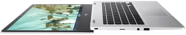 Alt view image 5 of 5 - ASUS Chromebook CX1 14.0" FHD Intel Celeron N3350 1.1 GHz up to 2.4 GHz 4GB RAM 64GB eMMC Intel HD Graphics 500 ChromeOS Laptop, Silver - CX1400CNA-AS44F