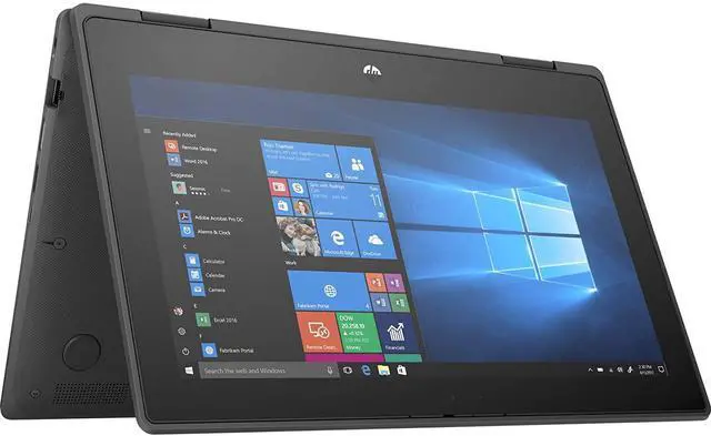 Alt view image 5 of 5 - HP ProBook x360 11 G6 EE 11.6" Touchscreen Intel Core i5-10210Y 1 GHz up to 4 GHz 8 GB 128 GB SSD Intel UHD Graphics Windows 11 Pro Laptop, Black, Minor Scratches - 7QT12AV-I001