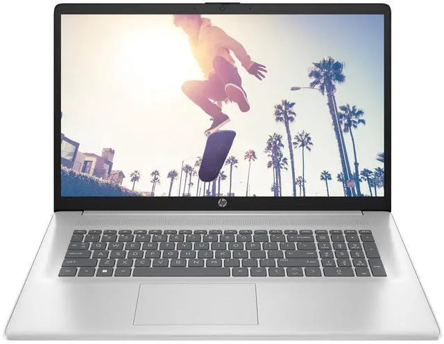 Main image of HP 17-cn4010nr 17.3" Intel Core 3 100U 1.2 GHz up to 4.7 GHz 8 GB DDR4 256 GB SSD Intel Graphics Windows 11 Home Laptop, Natural Silver - 9P9Y0UA