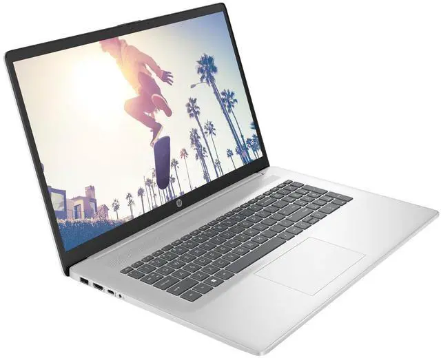 Alt view image 3 of 5 - HP 17-cn4010nr 17.3" Intel Core 3 100U 1.2 GHz up to 4.7 GHz 8 GB DDR4 256 GB SSD Intel Graphics Windows 11 Home Laptop, Natural Silver - 9P9Y0UA