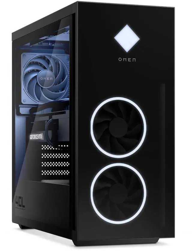Alt view image 5 of 5 - HP OMEN 40L GT21-2100T Intel Core i7-14700K 3.4 GHz up to 5.6 GHz 32GB DDR5 1TB SSD NVIDIA GeForce RTX 4070 Ti SUPER Windows 11 Home Gaming Desktop, Black - 89B90AV-V001