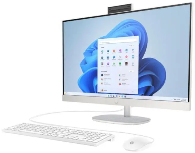 Alt view image 3 of 4 - HP 27-cr0006 27" FHD Intel Core i5-1335U 1.3 GHz up to 4.6 GHz 8GB DDR4 256GB PCIe NVMe M.2 SSD Intel Iris Xe Graphics Windows 11 Home All-in-One Desktop, White - 7X9C0AA