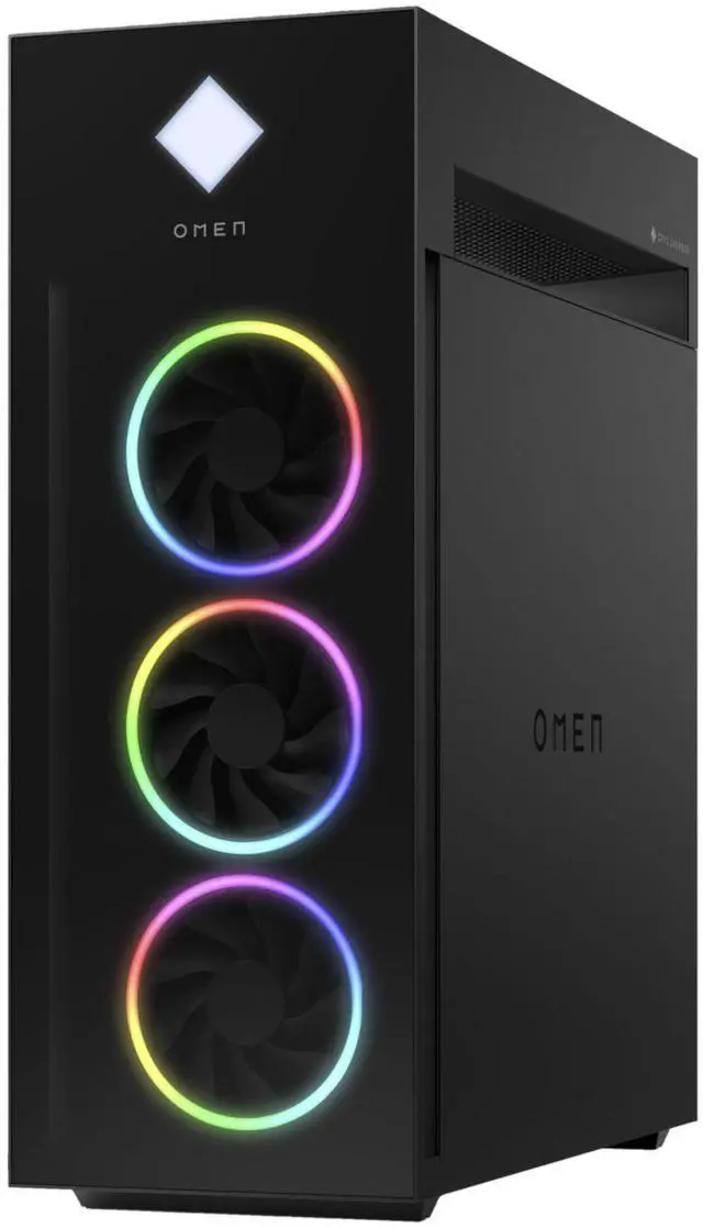 Alt view image 3 of 5 - HP OMEN 45L GT22-2000t Intel Core i9-14900K 3.2 GHz up to 6.0 GHz 64GB DDR5 2TB SSD  Nvidia GeForce RTX 4090 Windows 11 Home Gaming Desktop, Black - 89B98AV-V013