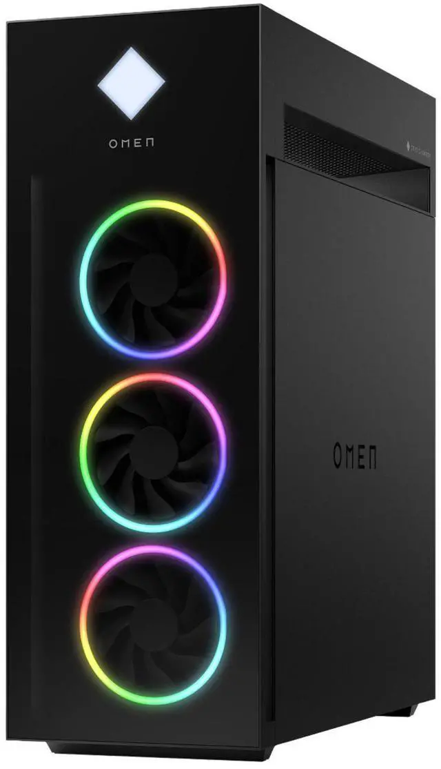 Alt view image 2 of 4 - HP OMEN 45L GT22-3000T Intel Core Ultra 9 285K 3.2 GHz up to 5.70 GHz 64GB DDR5 2TB SSD Intel Graphics Windows 11 Home Gaming Desktop, Black - A4ND8AV-V011