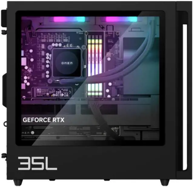 Alt view image 4 of 4 - HP OMEN 35L GT16-0300T Intel Core Ultra 9 285K 3.7 GHz up to 5.70 GHz 64GB DDR5 2x 2TB SSD NVIDIA GeForce RTX 4070 Ti Super Windows 11 Home Gaming Desktop, Black - A32XTAV-V011