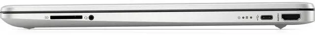 Alt view image 6 of 6 - HP 15-dy5028ca 15.6" FHD Intel Core i7-1255U 3.50 GHz up to 4.7 GHz 16 GB DDR4 1 TB SSD Intel Iris Graphics Windows 11 Home Laptop, Silver, Minor Scratches and Dents - 8N3M5UA
