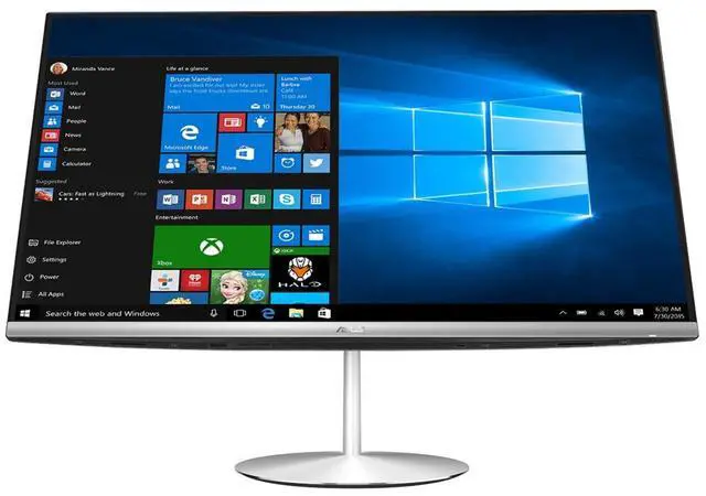 Alt view image 3 of 5 - ASUS Zen ZN242IFGT 23.8" FHD Touchscreen Intel Core i7-7700HQ 2.8 GHz up to 3.8 GHz 12 GB DDR4 128GB SSD + 1 TB HDD NVIDIA GeForce GTX 1050 Windows 10 Home All-in-One Desktop, Silver - ZN242IFGT-07