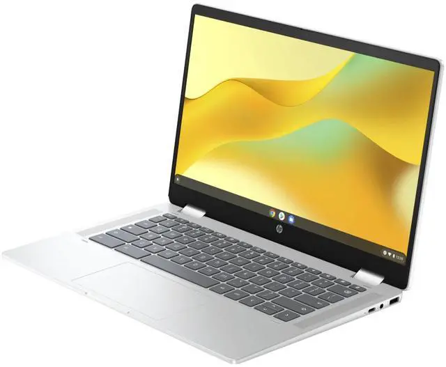 Alt view image 2 of 6 - HP Chromebook x360 14b-cd0601ds 14" Touch Intel Processor N100 0.7 GHz up to 3.4 GHz 4GB RAM 128GB UFS Intel UHD Graphics ChromeOS, Silver - B44DNUA