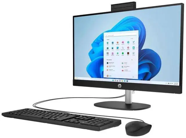 Alt view image 3 of 4 - HP 24-CR0000A 23.8" FHD AMD Ryzen 3 7320U 2.4GHz up to 4.1 GHz 8 GB 512 GB SSD AMD Radeon Graphics Windows 11 Home All-in-One Desktop, Black - 947R5AV-V002