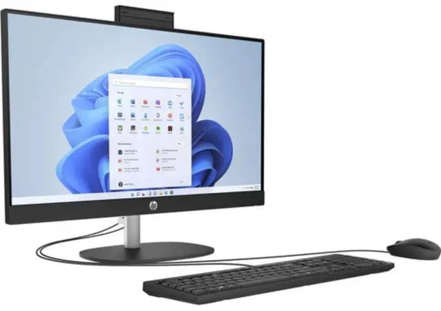 Alt view image 2 of 3 - HP 24-cr1000i 23.8" FHD Intel Core Ultra 5 125U 1.3 GHz up to 4.3 GHz 16 GB 512 GB SSD Intel UHD Graphics Windows 11 Home All-in-One Desktop, Black - 9A8G4AV-V008