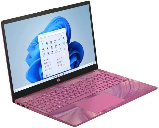 Alt view image 2 of 4 - HP 15-fd0109ds 15.6" Intel Processor N100 0.7 GHz up to 3.4 GHz 4GB DDR4-3200 128GB UFS Intel UHD Graphics Windows 11 Home Laptop, Pink - AA2L0UA