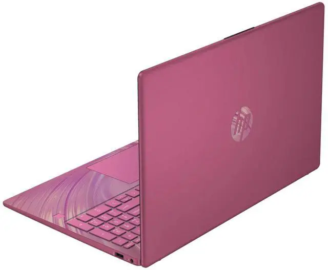 Alt view image 3 of 4 - HP 15-fd0109ds 15.6" Intel Processor N100 0.7 GHz up to 3.4 GHz 4GB DDR4-3200 128GB UFS Intel UHD Graphics Windows 11 Home Laptop, Pink - AA2L0UA