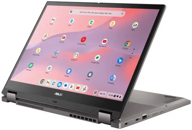 Alt view image 2 of 5 - ASUS Chromebook CX34 14" WUXGA Intel Core i5-1235U 1.3 GHz up to 4.4 GHz 16GB 256GB SSD Intel Iris Xe Graphics ChromeOS Laptop, Zinc, Minor Scratches and Dents - CX3401FBA-YZ566T-S