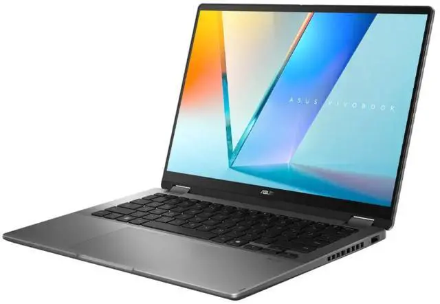 Alt view image 2 of 6 - ASUS Vivobook Flip 14" OLED Touchscreen Copilot+ Intel Core Ultra 7 256V 2.2 GHz 16GB RAM 1TB SSD Intel Arc Graphics Windows 11 Home Laptop, Gray, Minor Scratches and Dents - TP3407SA-DS74T