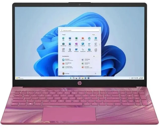 Alt view image 5 of 5 - HP 15-fd0038ds 15.6" FHD Touchscreen Intel N200 1.80 GHz up to 3.7 GHz 4 GB DDR4 128 GB UFS Intel UHD Graphics Windows 11 Home Laptop, Plum - BR3Y7UA