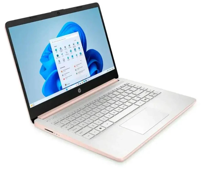 Alt view image 2 of 5 - HP 14-dq6015dx 14" Intel N150 0.8 GHz up to 3.6 GHz 4 GB 128 GB UFS Intel Graphics Windows 11 Home Laptop, Rose Gold - B7FS4UA-I021
