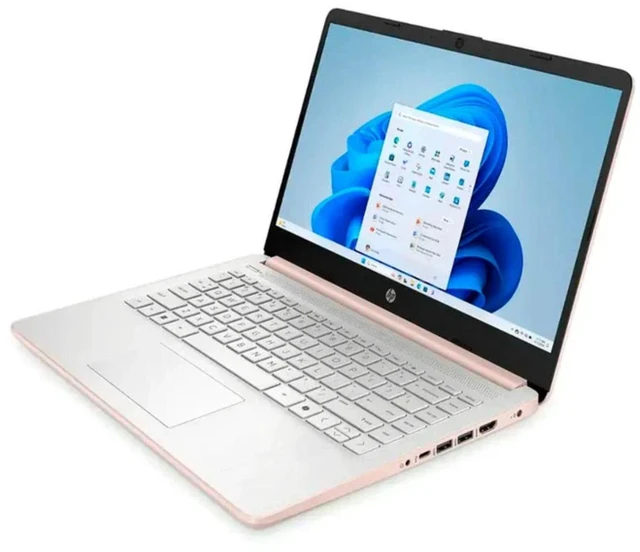 Alt view image 3 of 5 - HP 14-dq6015dx 14" Intel N150 0.8 GHz up to 3.6 GHz 4 GB 128 GB UFS Intel Graphics Windows 11 Home Laptop, Rose Gold - B7FS4UA-I021