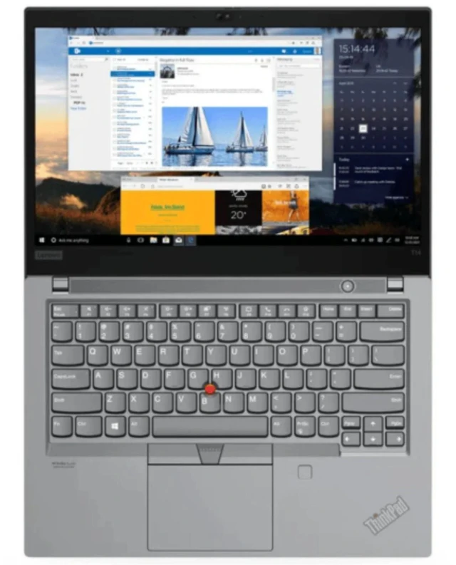 Alt view image 3 of 5 - Lenovo ThinkPad T14 G2 14" FHD IPS Intel Core i5-1145G7 2.60 GHz up to 4.40 GHz 16GB DDR4 256GB SSD Intel Iris Xe Graphics Windows 11 Pro Laptop, Gray, With minor scratches and dents - 20W1S9J400-I040