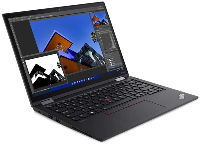 Alt view image 5 of 6 - Lenovo ThinkPad X13 Yoga G3 13.3" WUXGA Intel Core i5-1245U 1.6 GHz 16GB RAM 256GB SSD Intel Iris Xe Graphics Windows 11 Pro Laptop, Black, Minor Scratches and Dents