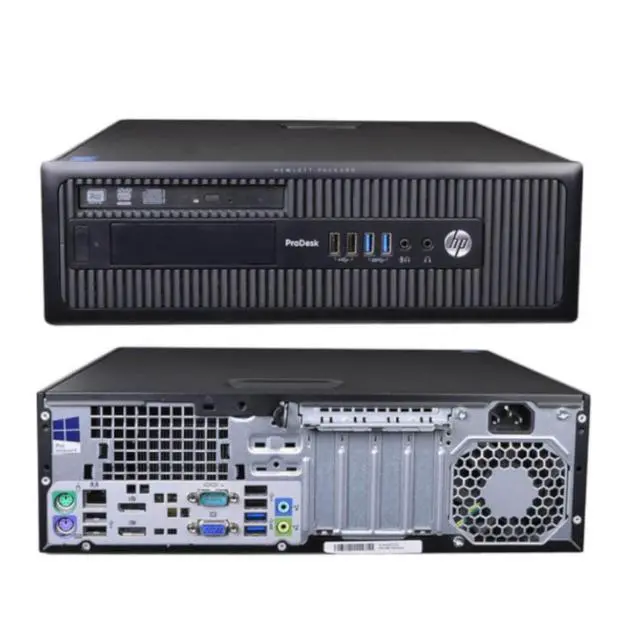 Alt view image 4 of 4 - HP ProDesk 600 G1Small Form Factor Intel Core i5-4590 3.3 GHz up to 3.70 GHz 8 GB 128 GB SATA SSD Intel HD Graphics 4000 Windows 11 Pro Desktop, Black - C8T89AV