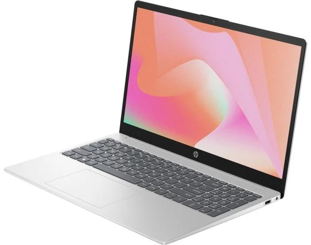 Alt view image 3 of 6 - HP 15-fd0016ca 15.6" FHD Intel Processor N100 0.7 GHz up to 3.4 GHz 4GB DDR4 128GB UFS Intel UHD Graphics Windows 11 Home Laptop, Silver - B90VWUA