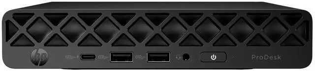 Main image of HP ProDesk 4 Mini G1i Intel Core Ultra 5 235T 2.2 GHz up to 5.0 GHz 16GB DDR5 256GB SSD Intel Graphics Windows 11 Pro Desktop, Black - D8KL3EC