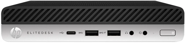 Main image of HP EliteDesk 705 G5 Mini AMD Ryzen 5 PRO 3400GE 3.3 GHz up to 4 GHz 16GB DDR4 256GB SSD AMD Radeon Vega Windows 10 Pro Desktop, Black - 6AU10AV-E009