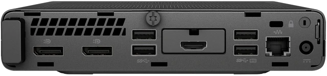 Alt view image 4 of 4 - HP EliteDesk 705 G5 Mini AMD Ryzen 5 PRO 3400GE 3.3 GHz up to 4 GHz 16GB DDR4 256GB SSD AMD Radeon Vega Windows 10 Pro Desktop, Black - 6AU10AV-E009
