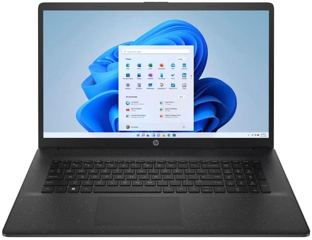 Main image of HP 17-cp3000 17.3" HD+ AMD Ryzen 5 7430U 2.3 GHz up to 4.3 GHz 8GB DDR4 128GB SSD AMD Radeon Graphics Windows 11 Home Laptop, Black - B03B1AV-I030