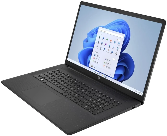 Alt view image 3 of 6 - HP 17-cp3000 17.3" HD+ AMD Ryzen 5 7430U 2.3 GHz up to 4.3 GHz 8GB DDR4 128GB SSD AMD Radeon Graphics Windows 11 Home Laptop, Black - B03B1AV-I030