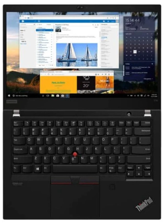 Alt view image 4 of 5 - Lenovo ThinkPad T14 Gen 1 14" Intel Core i5-10310U 1.7GHz up to 4.4GHz 24 GB DDR4 256 GB SSD Intel UHD Graphics Windows 11 Pro Laptop, Black - 20S1S1TX0Z-I030