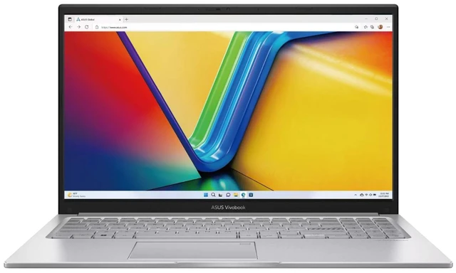 Main image of ASUS Vivobook 15.6" FHD Touchscreen Intel Core 7 150U 1.8 GHz up to 5.4 GHz 16GB DDR4 1TB SSD Intel Graphics Windows 11 Home Laptop, Silver, Minor Scratches and Dents - F1504VAP-IH79T
