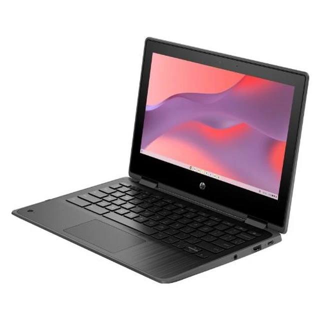 Alt view image 4 of 5 - HP Fortis X360 G3 Chromebook 11.6" IPS Touch Intel Celeron N5100 1.1 GHz up to 2.8 GHz 4GB RAM 32GB eMMC Intel UHD ChromeOS, Black, Minor Scratches and Dents - 5R222ES-I020