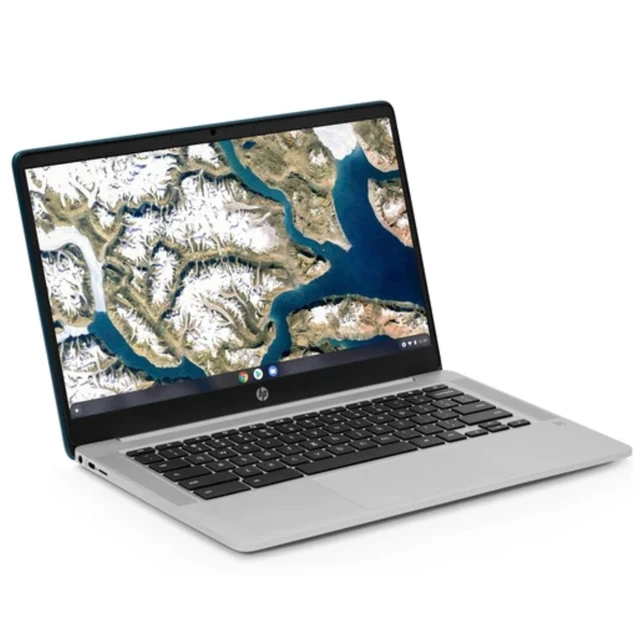 Alt view image 4 of 5 - HP Chromebook 14a-na0023cl 14" FHD IPS Intel Celeron N4000 1.1 GHz 4GB RAM 64GB eMMC Intel UHD Graphics 600 ChromeOS, Moonlight Blue, Minor Scratches and Dents - 1G128UA-V010